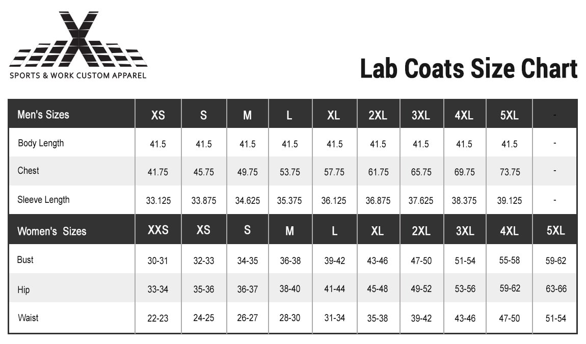 lab-coat-size-chart-measurement-guidelines-athleisurex