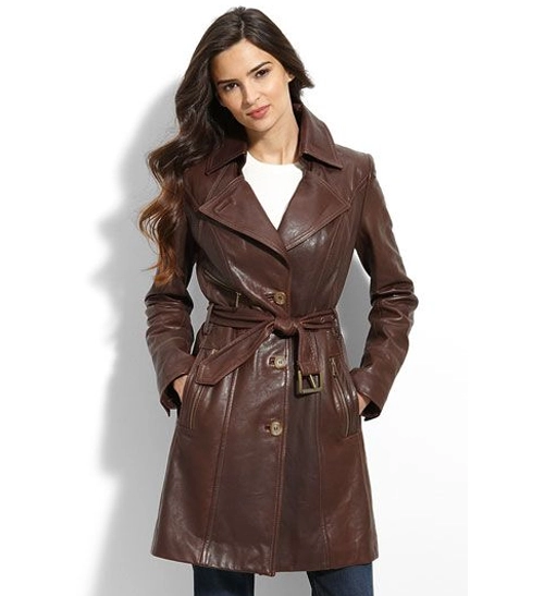 Womens Leather Coats & Blazers